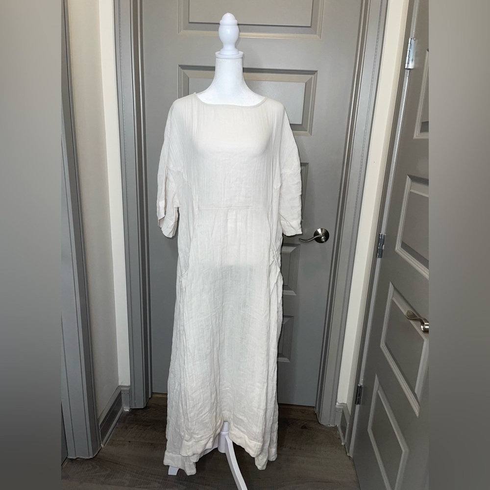 Free people Elegant White Long Sleeve Dress NWT